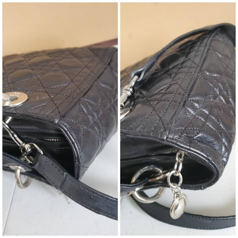 CHRISTIAN DIOR Cannage Lady Dior Bag - Picture 9 of 12